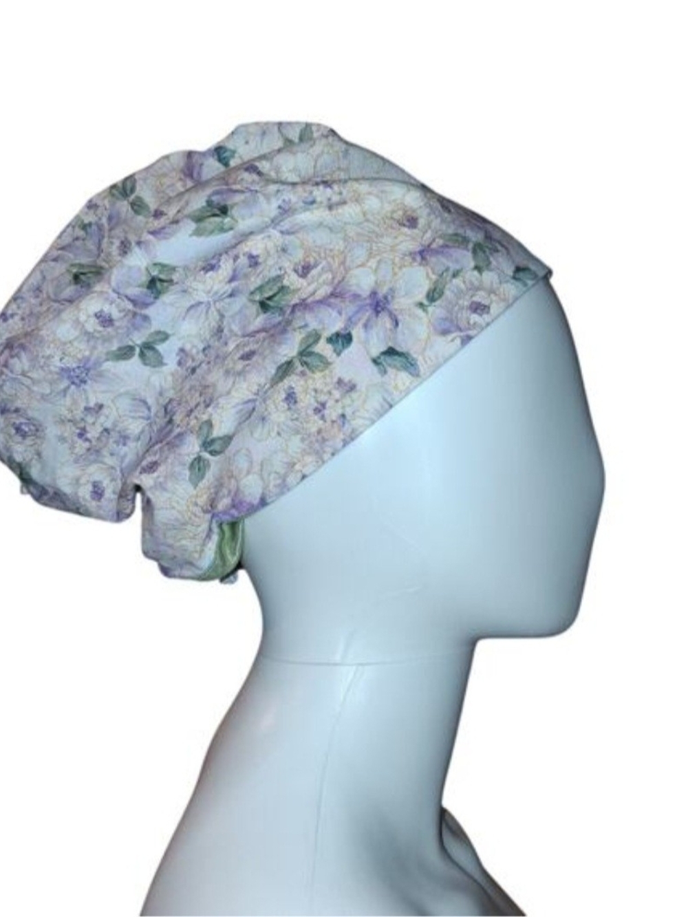 TaylorMade Floral Scrub Cap in Lavender and Green